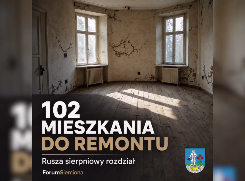 102 mieszkania do remontu kapitalnego w Siemianowicach. Oględziny ruszają 17 sierpnia 1 102 mieszkania do remontu w Siemianowicach sierpień 2026