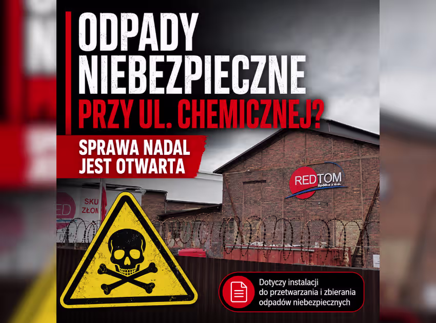 Redtom w Siemianowicach – postępowanie dotyczące instalacji odpadów przy ul. Chemicznej