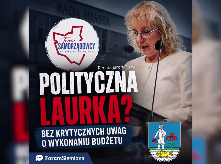 Renata Jaroń-Guzy o budżecie Siemianowic wystawiła "polityczną laurkę"