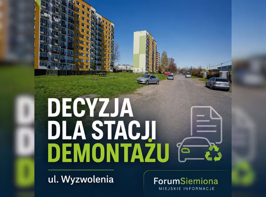 Stacja demontażu pojazdów w Siemianowicach. Wydano decyzję środowiskową 2 Stacja demontażu pojazdów w Siemianowicach. Jest decyzja środowiskowa