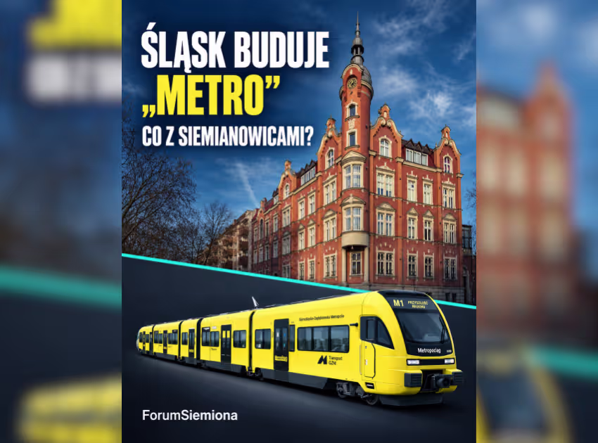 Metrokolej Siemianowice - linia 161 i planowane przystanki Bytków oraz Centrum