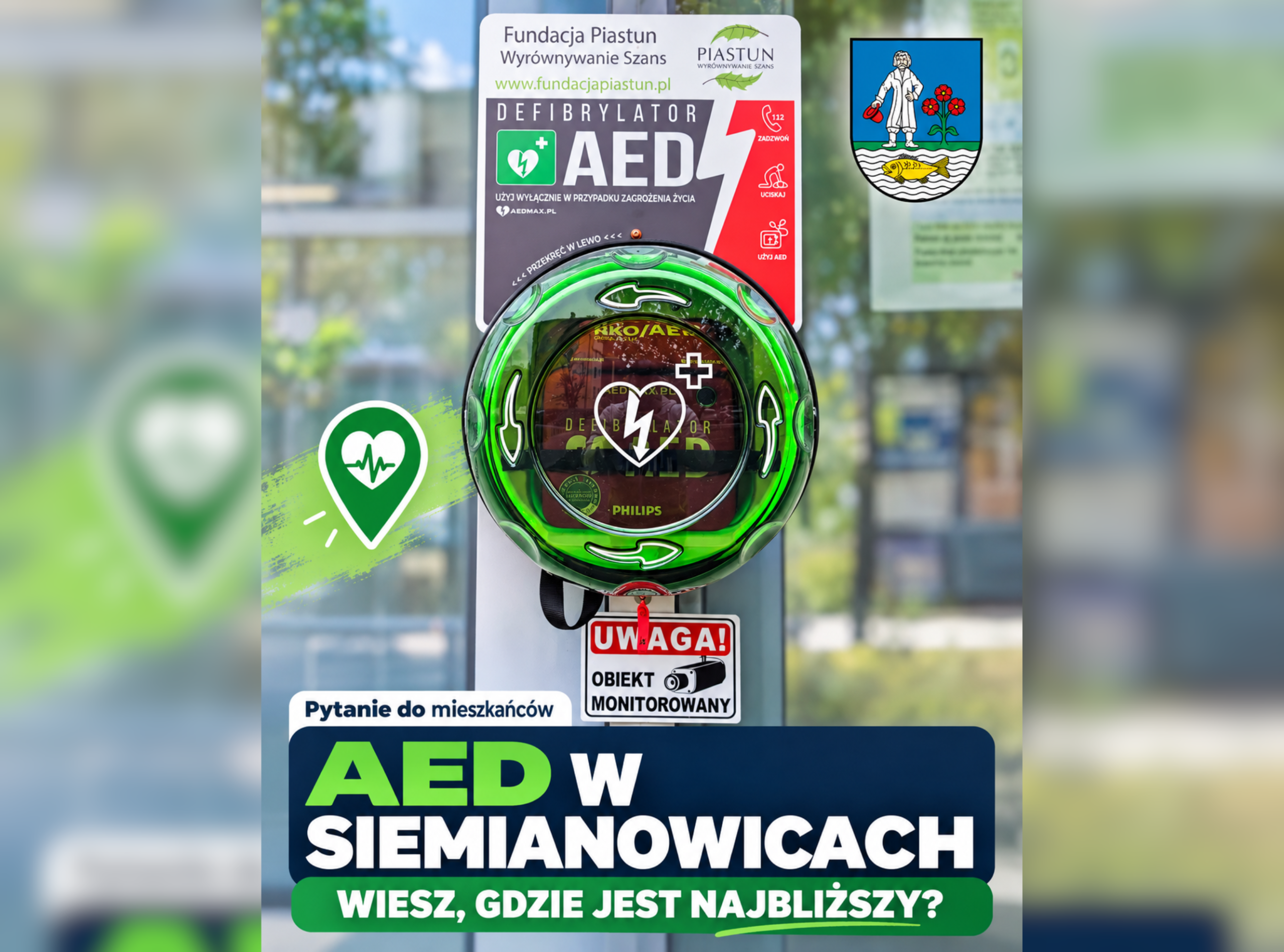 AED w Siemianowicach - mapa lokalizacji defibrylatorów i instrukcja użycia
